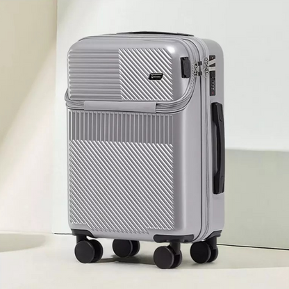 Smart Carry-On Luggage with Wireless Charging & TSA Lock