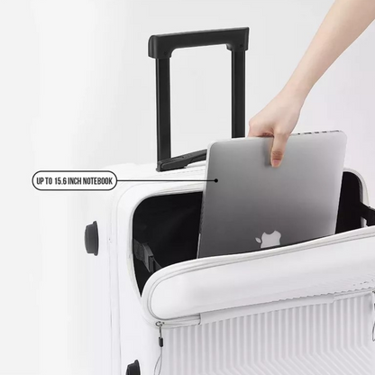 Smart Carry-On Luggage with Wireless Charging & TSA Lock